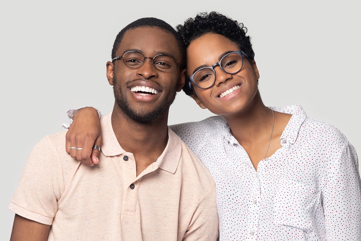people smiling with white teeth